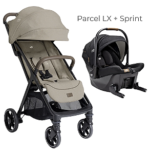 Kit Carrinho Parcel LX Bege Sandstone + Bebê Conforto Sprint - Joie
