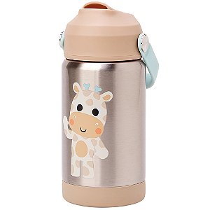 Garrafa Térmica com Canudo Zoo Girafa