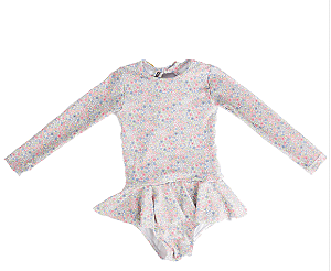 Maiô Mari FPS 50+ Floral 3 anos - Bup Baby