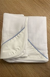 Kit 1 Fralda de Ombro + 2 Fraldas de Boca Cordone Azul