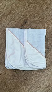 Kit 1 Fralda de Ombro + 2 Fraldas de Boca Cordone Rose