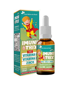 FLORA NATIVA, IMUNITRIX (Vit. C +D+Zinco) 30ml Sabor Morango KIDS