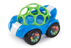Carrinho Chocalho Bright Starts Oball Easy Grasp Azul