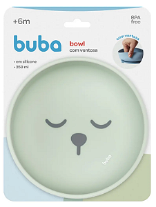 Bowl Em Silicone Gumy com Ventosa Verde - Buba