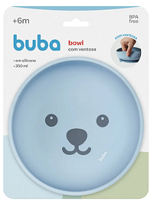 Bowl Em Silicone Gumy com Ventosa Azul - Buba