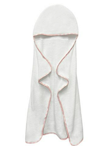 Toalha de Banho com Capuz Puro Bebê Power Sec Rosa