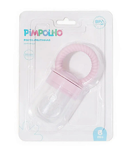 Chupeta Alimentadora Porta Frutinha de Silicone Rosa- Pimpolho