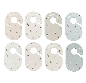 Kit Separador De Cabides De 0 A 2 Anos 8 Peças Sortidas Oliva 3 Sprouts