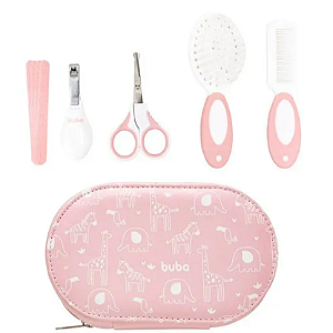Kit Cuidados com Estojo Rosa- Buba
