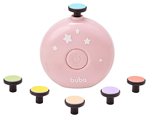 Kit de Lixas de Unha Elétrico Rosa - Buba