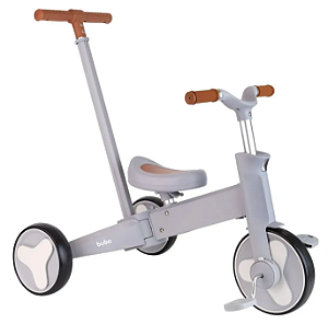 Triciclo Infantil Multifuncional 5 Em 1 Com Haste Regulável