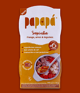Sopinha Papapá de Frango, Arroz e Legumes 240g