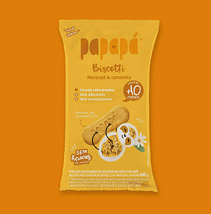 Biscotti Papapá de Maracujá e Camomila - 60g