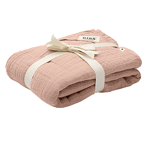 Manta Algodão Rosa Bebê Bibs