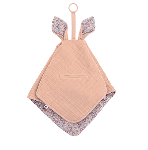 Naninha Liberty Eloise Canguru Rosa Bebê Bibs
