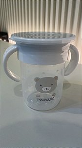 Copo de Treinamento 360 com Alça e Tampa Branco Uso 240ml - Pimpolho
