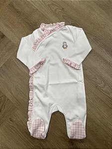 Macacão Pima com Botões – Pinguim Rosa