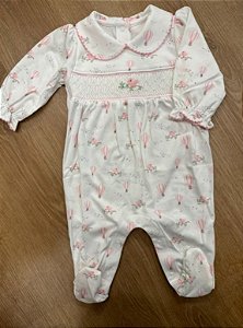 Macacão Pima Smock - Balão Rosa