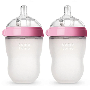 Kit Mamadeira Comotomo 2 Peças Rosa 250ML
