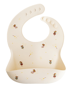 Babador Cata Migalha de Silicone Fada Ratinha Mushie