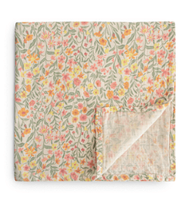 Manta Algodão Floral Mushie
