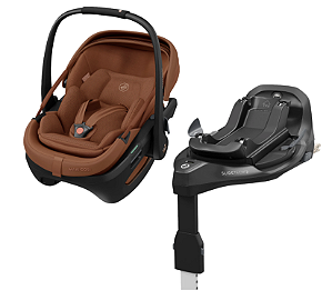 Bebê Conforto Coral Slide Pro + Base Slide Pro Copper Terra