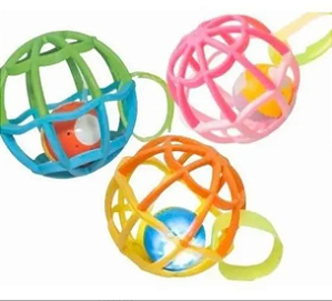 Baby Ball Rosa Com Luz E Som 5848 - Buba