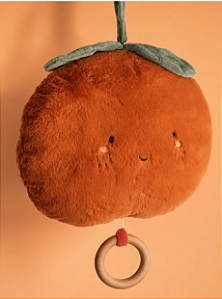 MOBILE DE PELUCIA LARANJA MUSICAL