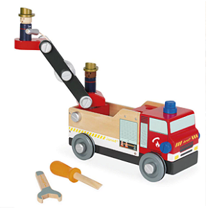 Caminhão de Bombeiros Brico'Kids 45 Peças - Janod