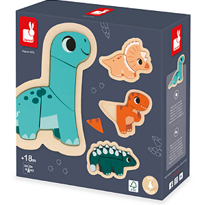 Encaixa-formas baby dinos 5 peças – Janod