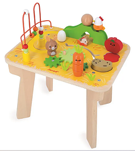 Mesa de Atividades de Madeira Fazendinha