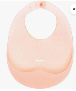 KIT 2 BABADORES EM SILICONE COM PEGA-MIGALHA ROSA BUBA