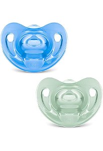 Chupeta Nuk Sensitive Soft 6m+ Boy (2 uni)