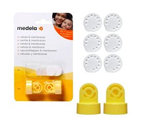 Kit de 2 Valvulas e 6 Mebranas Medela