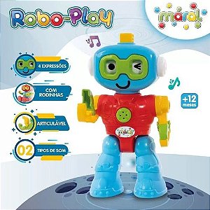 Brinquedo Infantil Educativo Robo-Play com som 4177 Maral