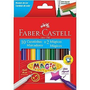Caneta Hidrografica Faber Castell 12 Cores Magic
