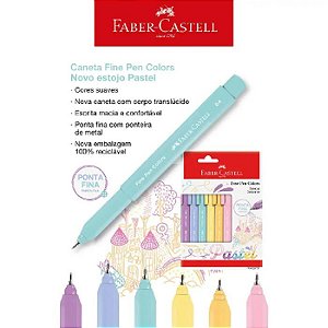 Caneta Fine Pen Colors Pastel C/6