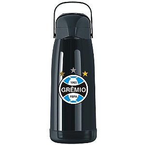Garrafa térmica Temolar magic pump 1,8l Grêmio