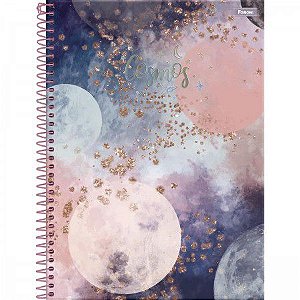 Caderno capa dura espiral 1/1 80F Cosmos Foroni