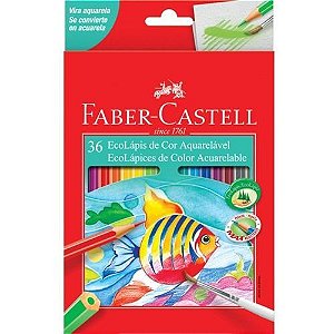 Lápis de cor Faber aquarelável C/36 cores