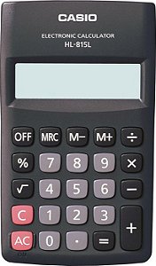 Calculadora de bolso 8 dígitos 815L preta Casio