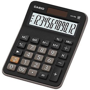 Calculadora de mesa 12 dígitos MX-12B preta claro Casio