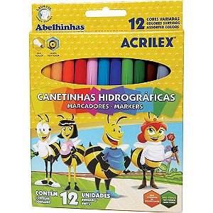 Canetinha hidrográfica C/12 Acrilex