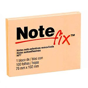 Papel note fix 76X102MM laranja 100F 3M