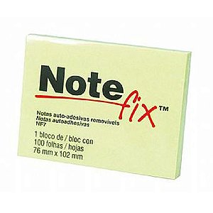 Papel note fix  76X102MM amarelo100F 3M