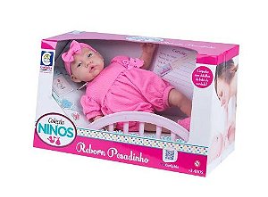 Boneca Ninos Reborn 44Cm Cotiplas