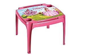 Mesa infantil rosa Arqplast