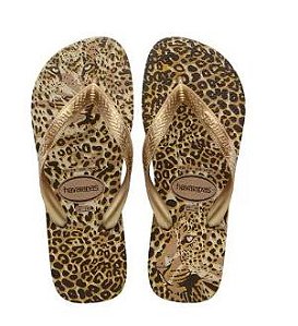 Chinelo Havaianas Top Animals Rose gold