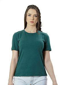 Camiseta básica  fahalo feminina verde
