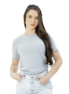Camiseta básica fahalo feminina mescla